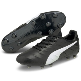 Puma King Platinum 21 FG/AG 106478 01 jalkapallokengät musta musta 1