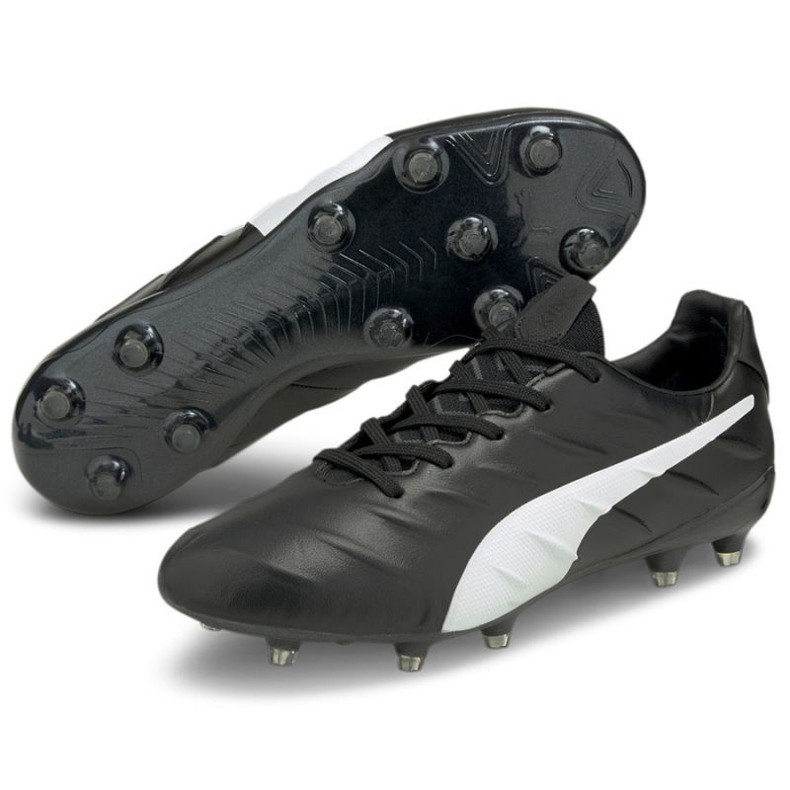 Puma King Platinum 21 FG/AG 106478 01 jalkapallokengät musta musta 1