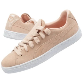 Puma mokkanahka crush himmeät kengät 370194 01 vaaleanpunainen 1