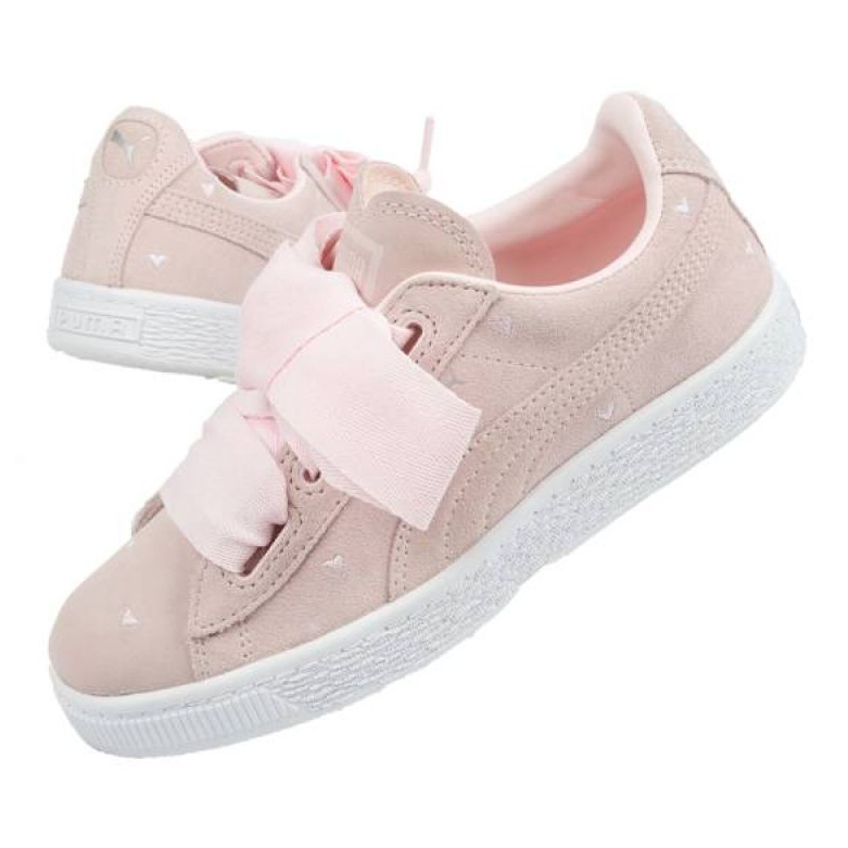 Puma Suede Heart Jr 365136 03 vaaleanpunainen 1