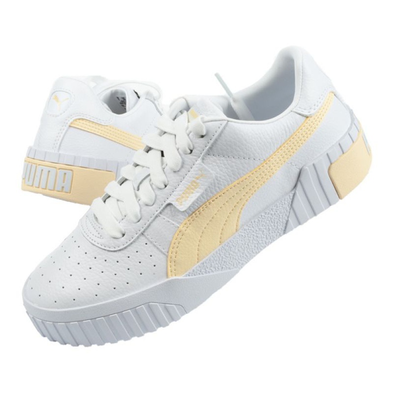 Puma Cali W 369155 30 kengät valkoinen keltainen 1
