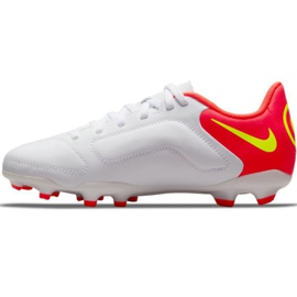 Nike Tiempo Legend 9 Club FG / MG Jr DA1331 176 jalkapallokengät keltainen, valkoinen, monivärinen valkoinen 1