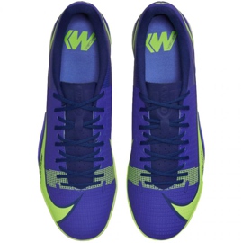 Nike Mercurial Vapor 14 Academy Tf M CV0978 474 jalkapallokengät sininen, vihreä sininen 1