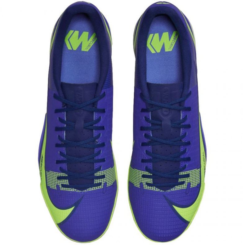 Nike Mercurial Vapor 14 Academy Tf M CV0978 474 jalkapallokengät sininen, vihreä sininen 1