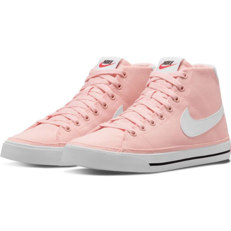 Nike Court Legacy Mid Canvas W DD0161 800 -kengät vaaleanpunainen 1