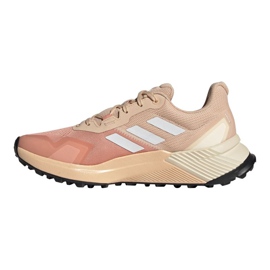 Adidas Terrex Soulstride W FY9257 juoksukengät beige monivärinen vaaleanpunainen 1