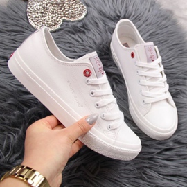 Matalavartiset ekonahkaiset lenkkarit Cross Jeans W INT1140B valkoinen 1