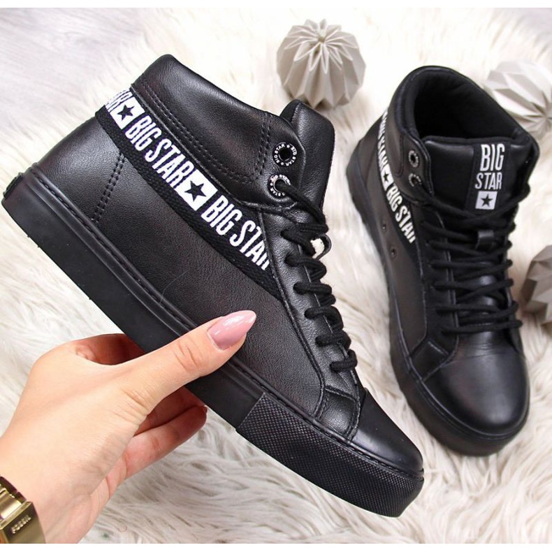 Korkeavartiset tennarit Big Star W EE274355 musta 1