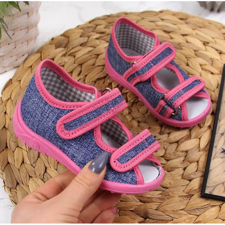 Nazo TEX4B kotitossut, laivastonsininen ja pinkki vaaleanpunainen 1