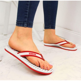 Big Star W DD274A249 punaiset rantavarvastossut valkoinen punainen 2