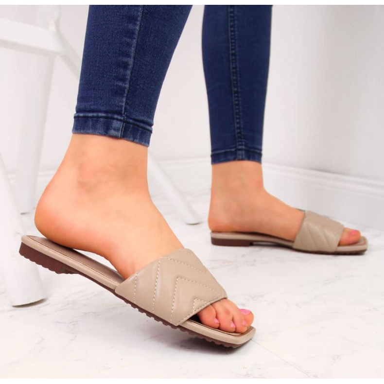 Tikatut tossut S. Barski W OLI103B beige 2