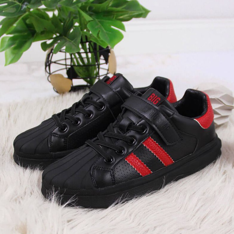 Velcro -urheilukengät Big Star Jr GG374022 musta valkoinen 2