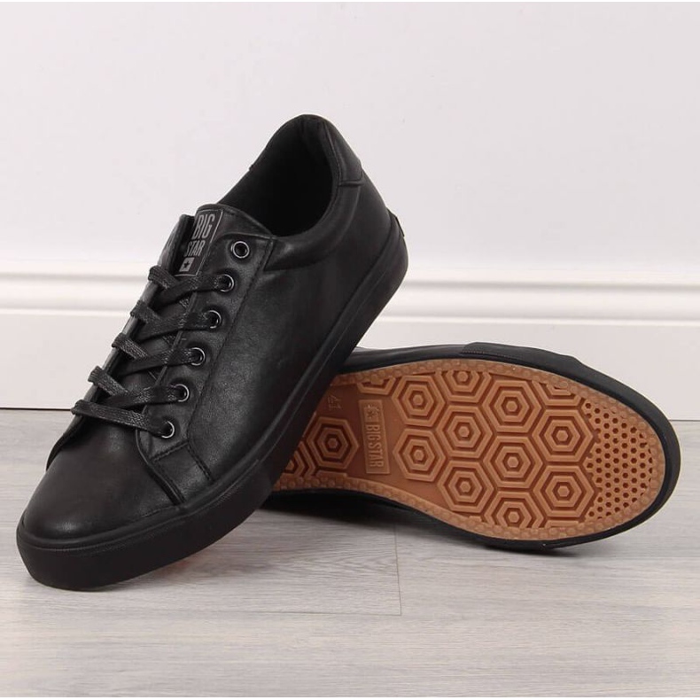 Matalavartiset eco nahka Big Star M II174029 mustat lenkkarit 1