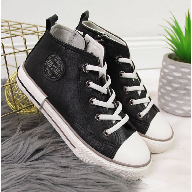 Tennarit eko -nahkaa Big Star Jr II374003 musta 2