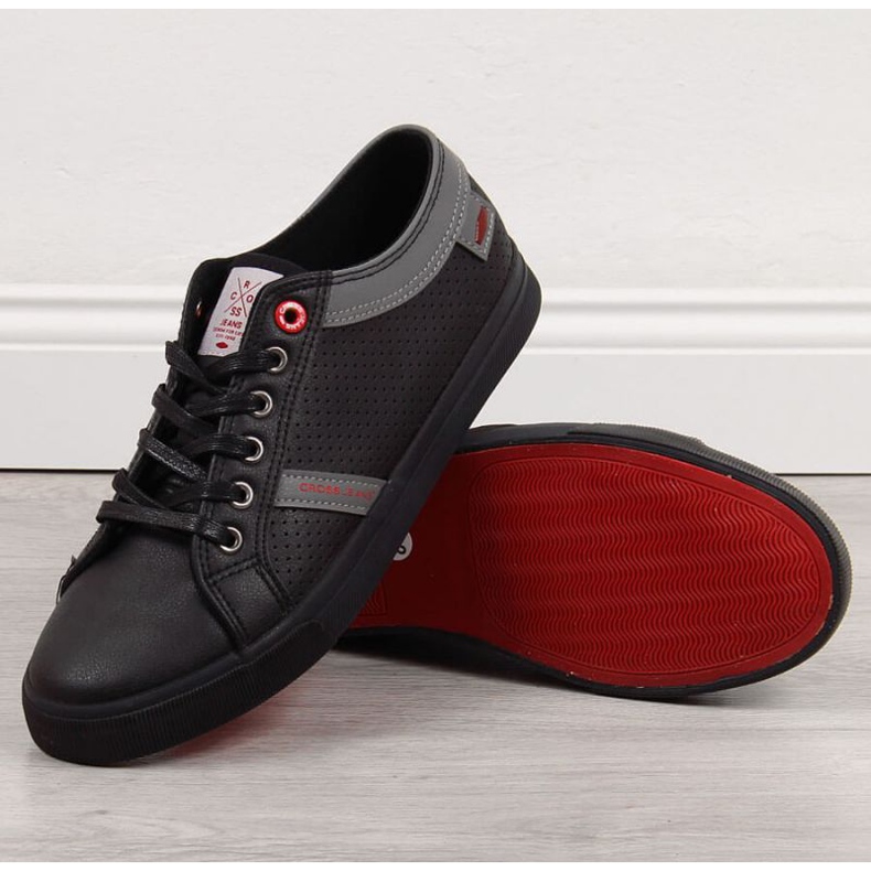 Matala eko -nahka lenkkarit Cross Jeans M II1R4004C musta 1