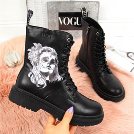 Nahkakengät Goe W II2N4046 musta 1