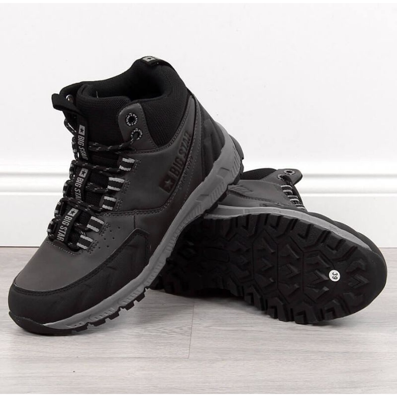 Harmaat vaelluskengät Big Star Jr. INT1622B valkoinen 1