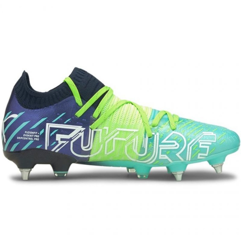 Jalkapallokengät Puma Future Z 1.2 MxSG M 106479 03 tummansininen, monivärinen bluesia ja laivastonsinisiä 1