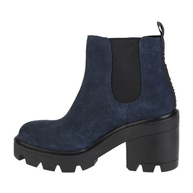 Tommy Hilfiger Essential Suede Mid Heel Boot W EN0EN01093-C87 tummansininen 1
