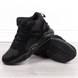 Mustat Filippo M PAW305 korkeat tennarit 1