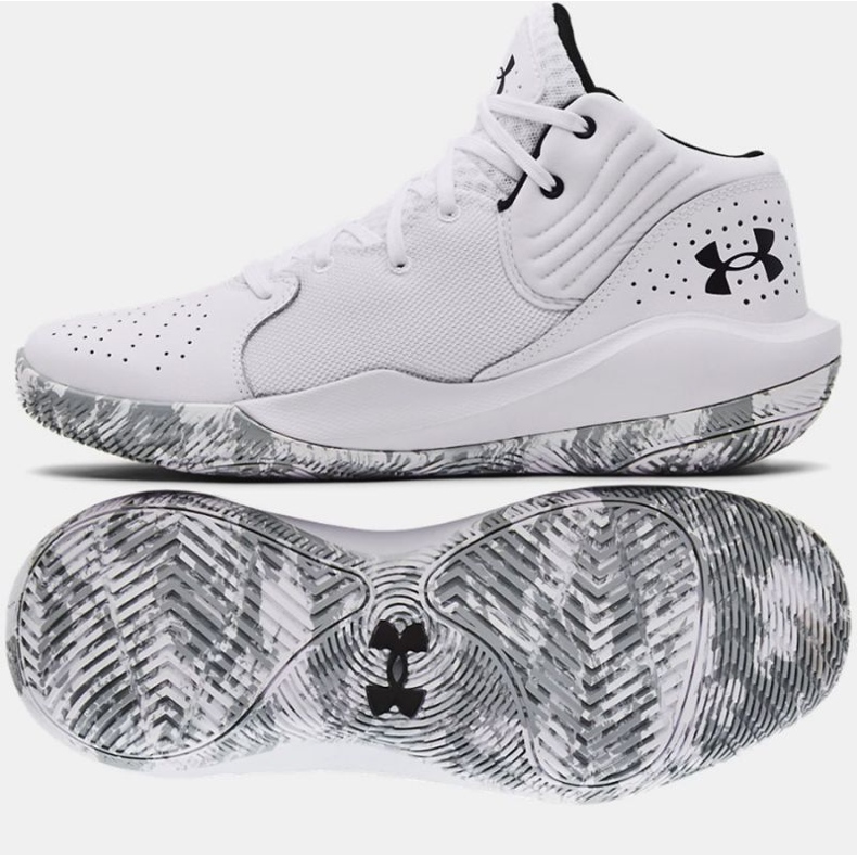Under Armour Jet 21 koripallokengät 3024260 103 valkoinen valkoinen 1