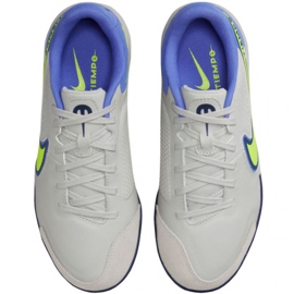 Nike Tiempo Legend 9 Academy Ic Jr DA1329 075 jalkapallokengät vihreä, sininen, harmaa/hopea harmaan sävyjä 1