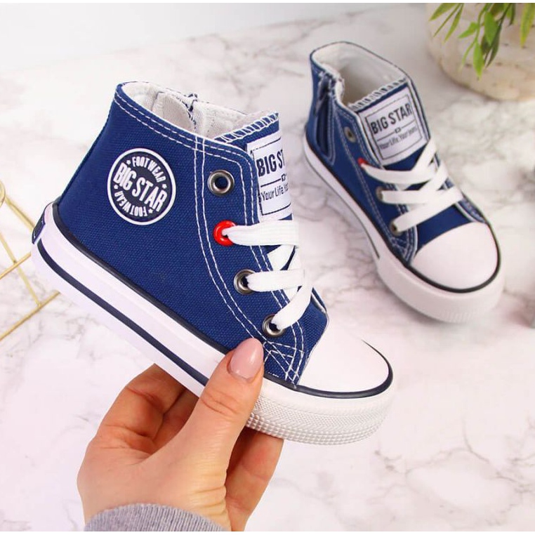 Tennarit vetoketjulla Big Star Jr HH374085 laivastonsininen 1