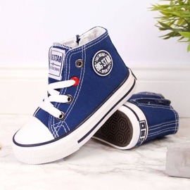 Tennarit vetoketjulla Big Star Jr HH374085 laivastonsininen 2