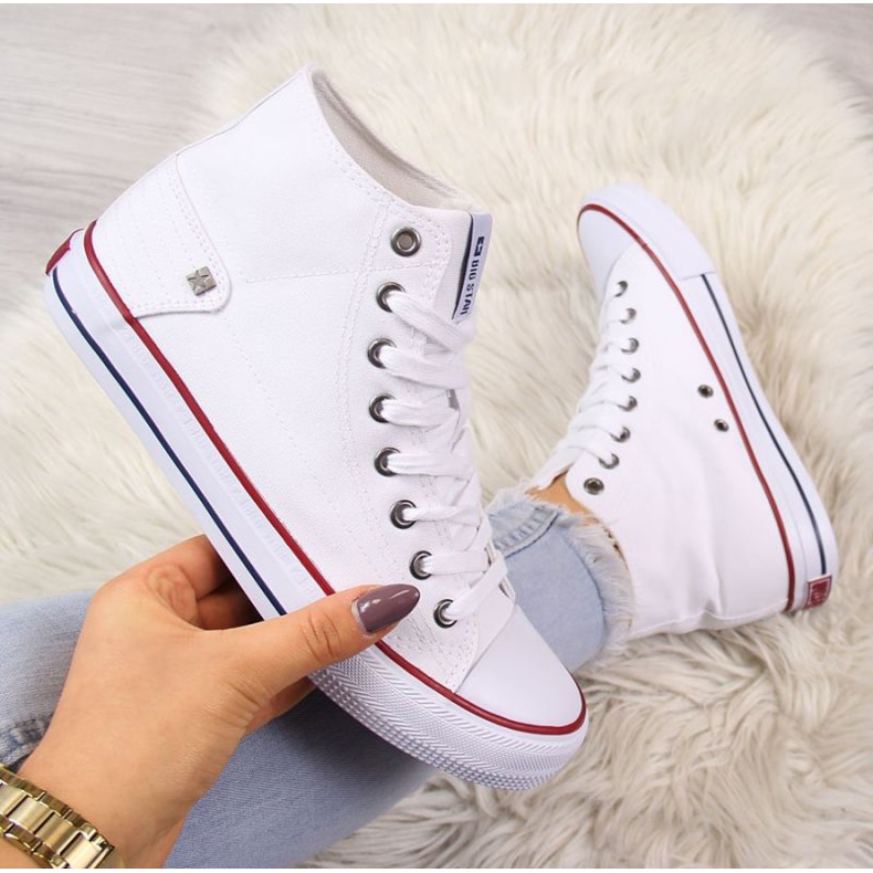 Korkeat tennarit Big Star W DD274332 valkoiset valkoinen 1