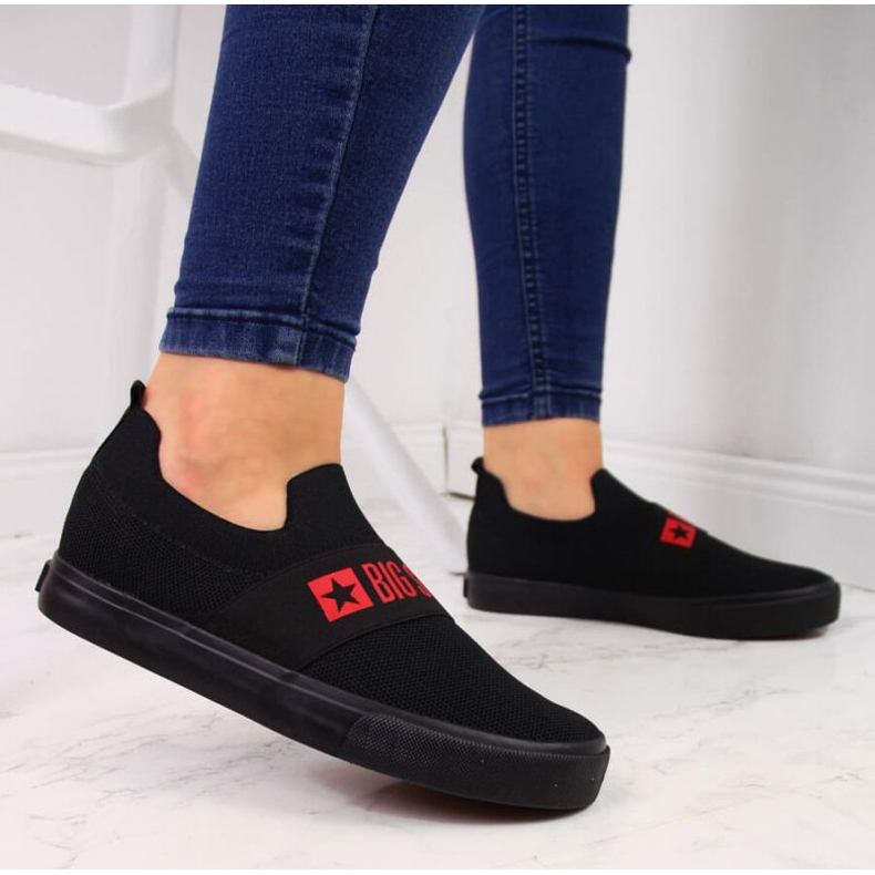 Mustat Slip on tennarit Big Star W FF274221 2