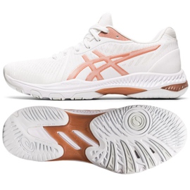 Asics Netburner Ballistic Ff 2 W 1052A033 102 lentopallokengät valkoinen valkoinen 1
