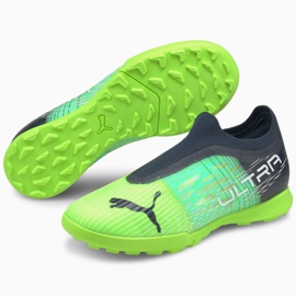 Puma Ultra 3.3 Tt Jr 106531 03 jalkapallokengät harmaa, vihreä vihreä 1