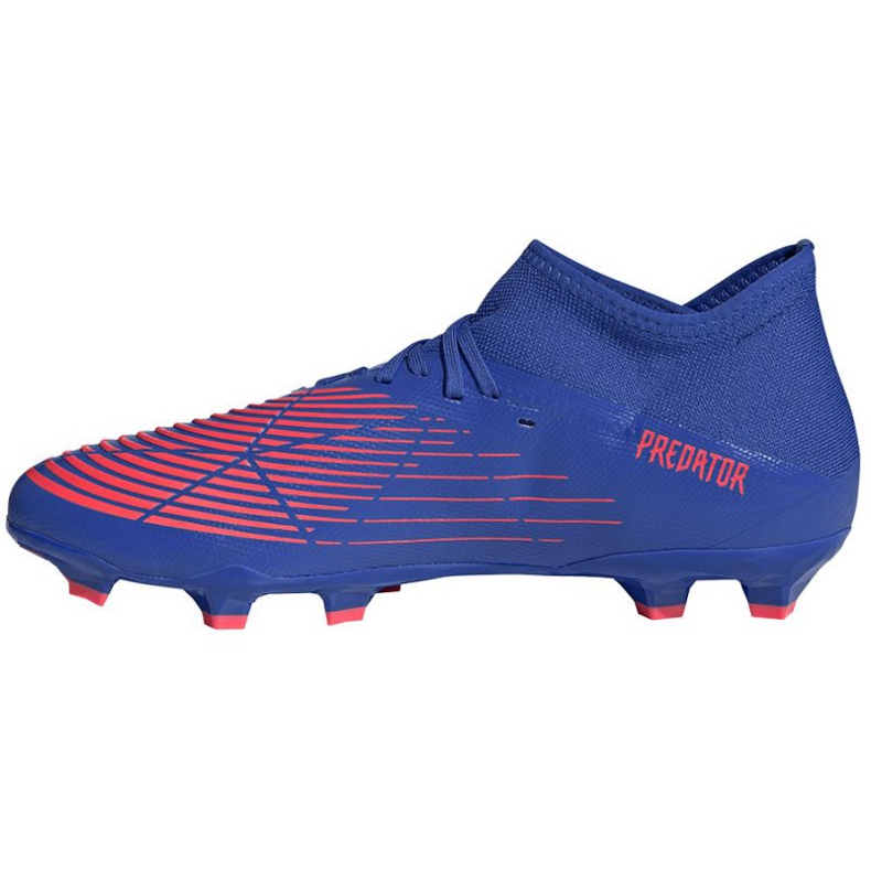 Adidas Predator Edge.3 Fg M GW2276 jalkapallokengät sininen sininen ja punainen 1