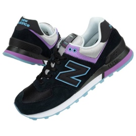 New Balance W WL574SAU kengät musta violetti sininen harmaa 1