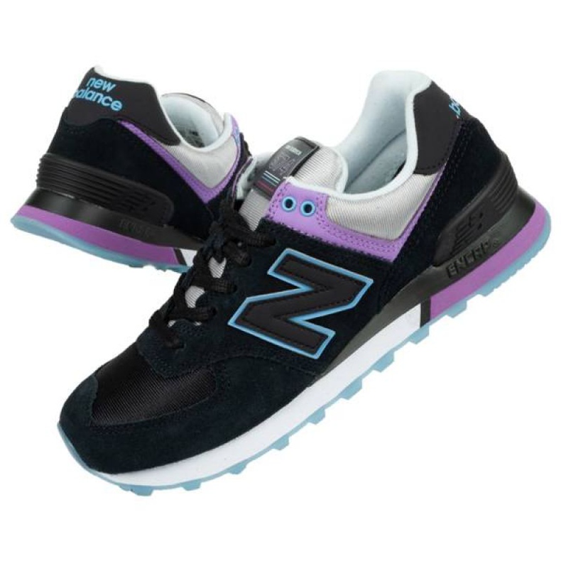 New Balance W WL574SAU kengät musta violetti sininen harmaa 1