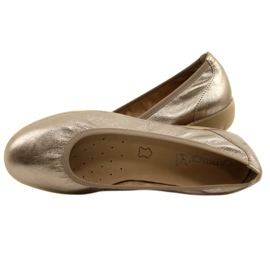 Caprice Ballerina Taupe Metallic 9-22161-28 beige monivärinen kultainen 7