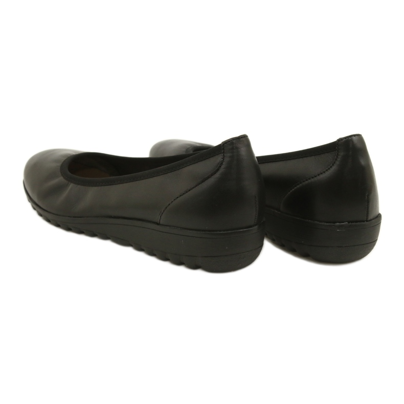 Caprice Black Nappa Ballerina 9-22161-28 musta 6