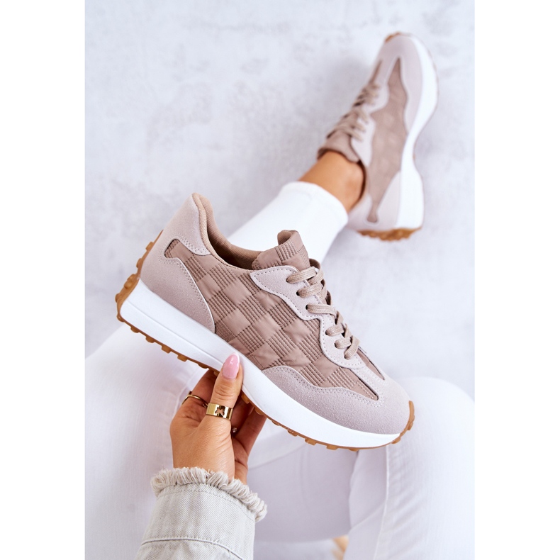 Klassiset urheilukengät Beige Patrice sidottu 1