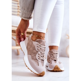 Klassiset urheilukengät Beige Patrice sidottu 2