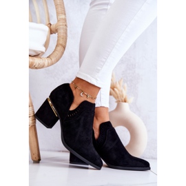 PS1 Suede musta harjakattoinen Cowboy Boots Valerie 1