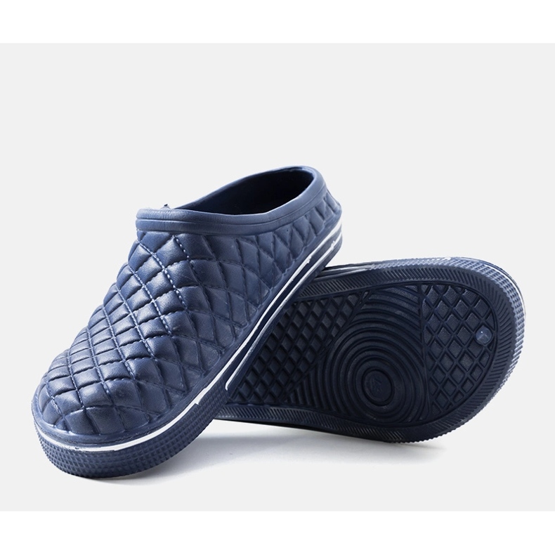 Tummansiniset Caltare miesten varvastossut sininen 2