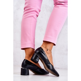 PA2 Nahkapumput Varpaat Spitz Navy Blue Marilyn tummansininen 1