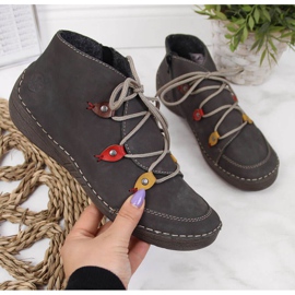 Harmaat eristetyt saappaat W Rieker 52542-42 1