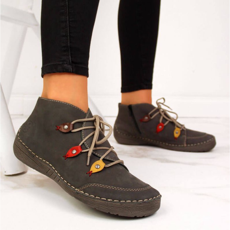 Harmaat eristetyt saappaat W Rieker 52542-42 2