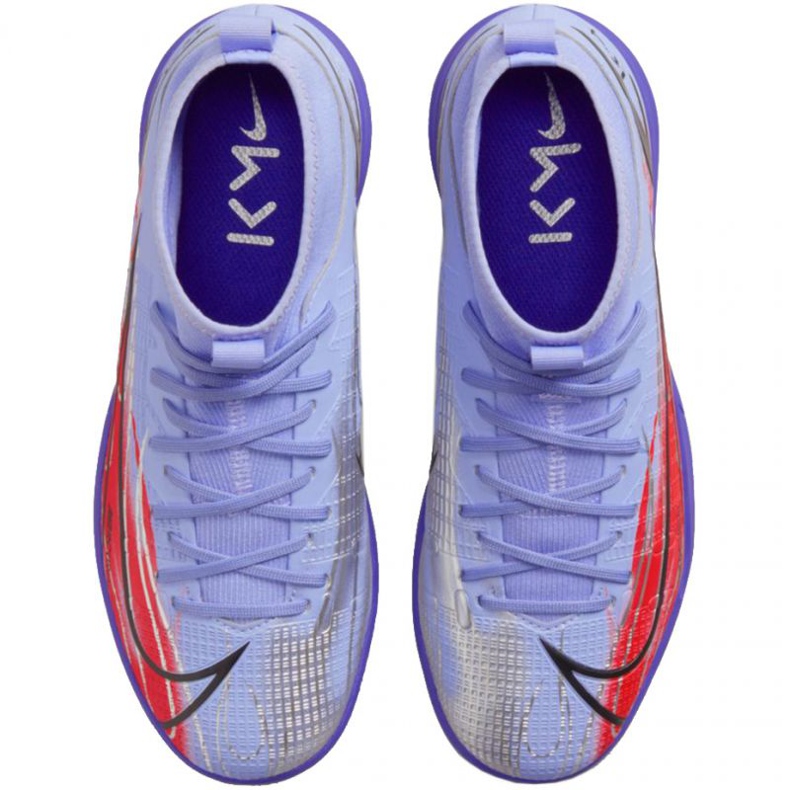 Nike Mercurial Superfly 8 Academy Ic Jr DB0931 506 jalkapallokengät punainen, violetti ruusuja ja violetteja 1