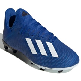 Adidas X 19.3 Fg Jr EG7152 jalkapallokengät sininen sininen 3