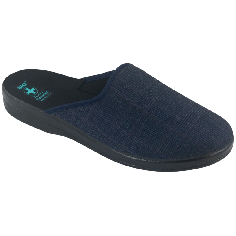 Miesten tossut Tossut Adanex 27318 Per Pedes Checkered tummansininen 1