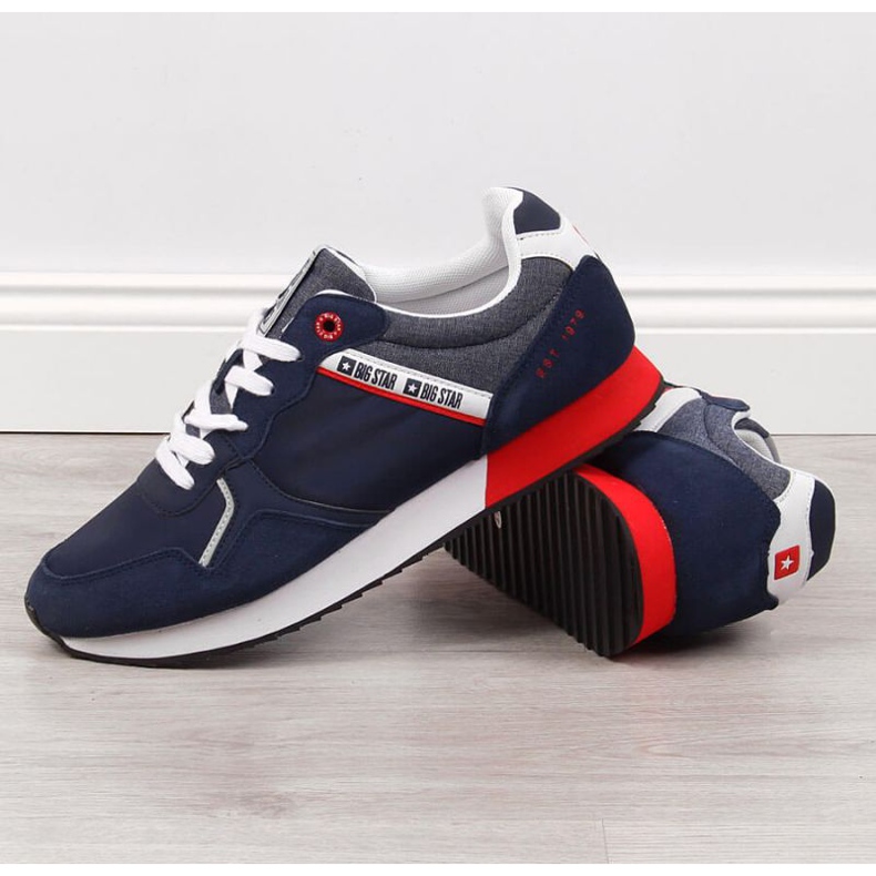 Urheilukengät Big Star M JJ174146 laivastonsininen harmaa 2