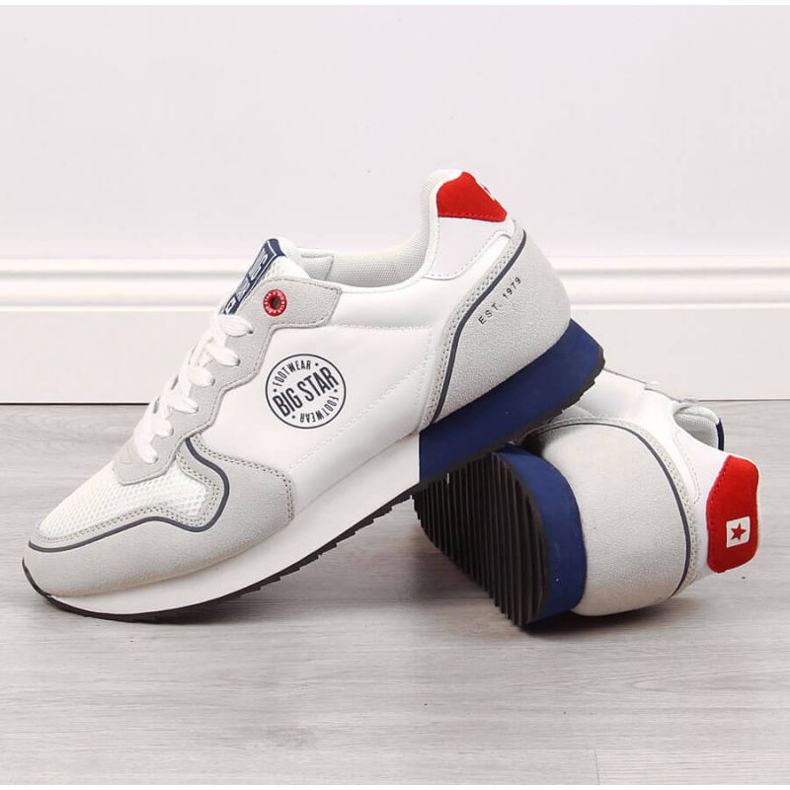 Big Star M JJ174141 valkoiset urheilukengät valkoinen harmaa 2