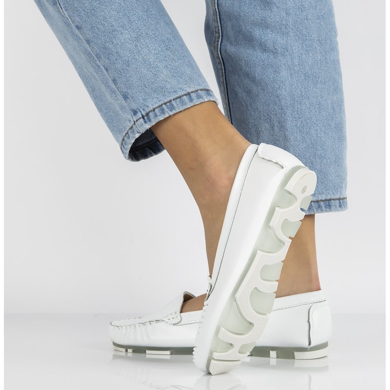 Naisten nahkahousut Filippo DP2037 Valkoinen 7